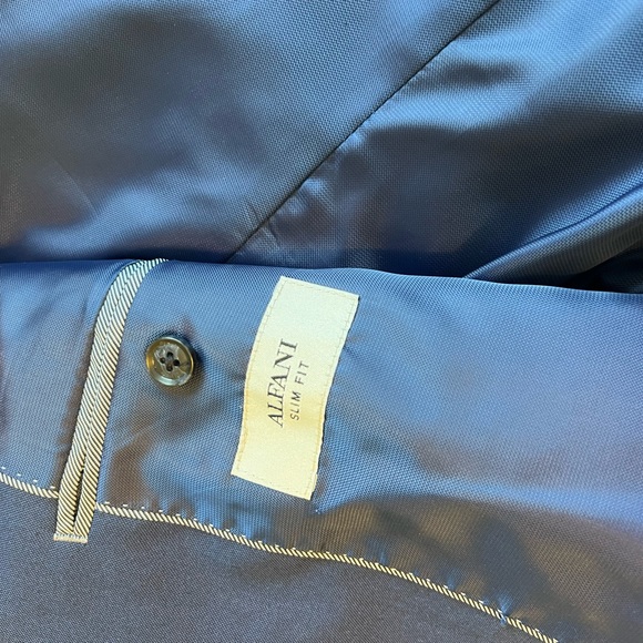 Alfani Men's Infinite stretch blue navy suit - Picture 2 of 3